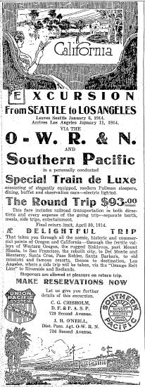 1913 Train Ad